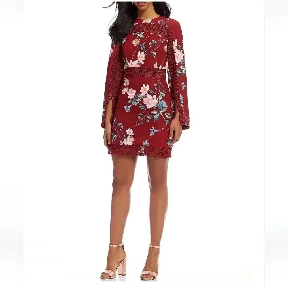 KEEPSAKE The Label Do It Right Mini Dress size M floral cutout